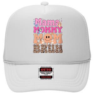 Mama Mommy Mom Bruh Family Matching MotherS Day High Crown Mesh Back Trucker Hat