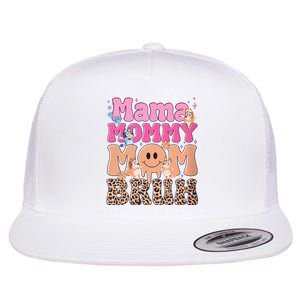 Mama Mommy Mom Bruh Family Matching MotherS Day Flat Bill Trucker Hat