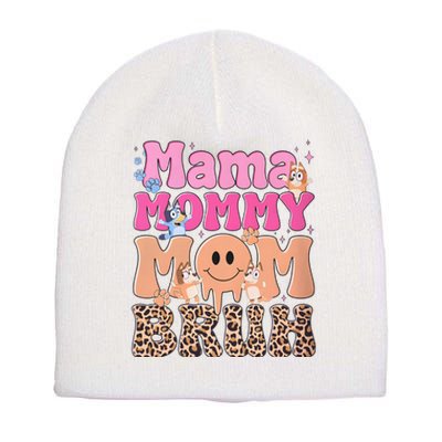 Mama Mommy Mom Bruh Family Matching MotherS Day Short Acrylic Beanie