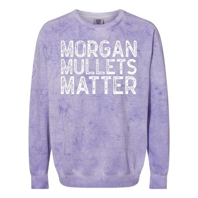 Morgan Mullets Matter Country Music Colorblast Crewneck Sweatshirt