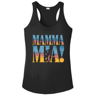 Mamma Mia Musical Beach Sunset Theater Theatre Ladies PosiCharge Competitor Racerback Tank