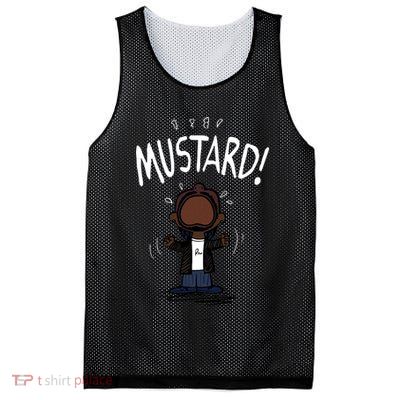 Mustard Meme Mesh Reversible Basketball Jersey Tank