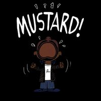 Mustard Meme Cropped Pullover Crew