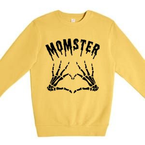 Momster Mommy Mother Monster Halloween Matching Costume Gift Premium Crewneck Sweatshirt