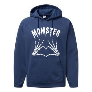 Momster Mommy Mother Monster Halloween Matching Costume Gift Performance Fleece Hoodie