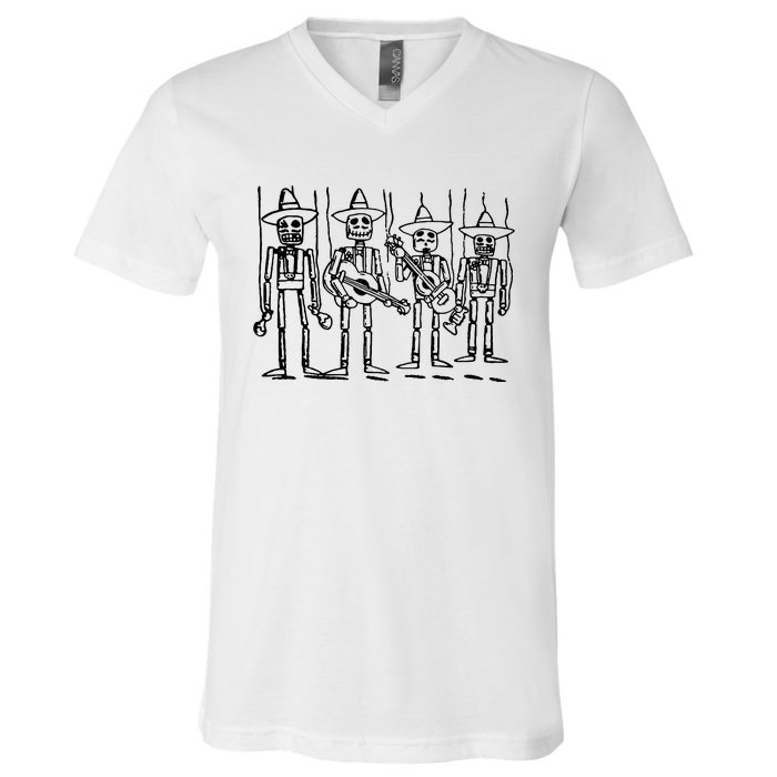 Mariachi Music V-Neck T-Shirt