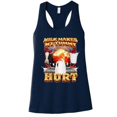 Milk Makes My Tummy Hurt Women's Racerback Tank