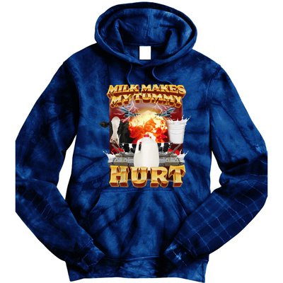 Milk Makes My Tummy Hurt Tie Dye Hoodie