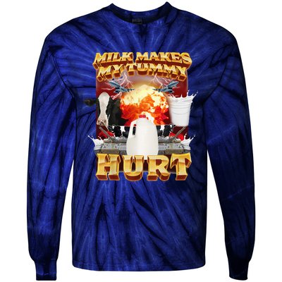 Milk Makes My Tummy Hurt Tie-Dye Long Sleeve Shirt