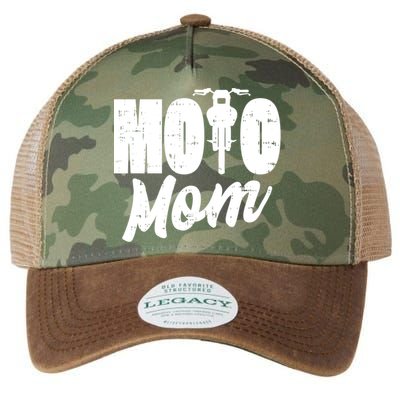 Moto Mom Motorcycle Motocross Dirt Bike Racing Gift Legacy Tie Dye Trucker Hat