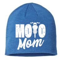 Moto Mom Motorcycle Motocross Dirt Bike Racing Gift Sustainable Beanie