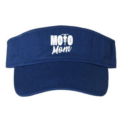 Moto Mom Motorcycle Motocross Dirt Bike Racing Gift Valucap Bio-Washed Visor