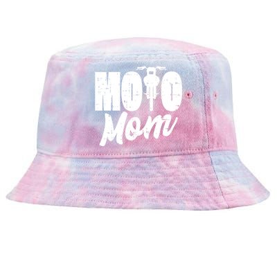 Moto Mom Motorcycle Motocross Dirt Bike Racing Gift Tie-Dyed Bucket Hat