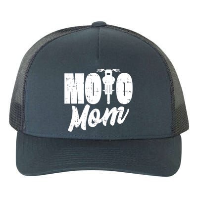 Moto Mom Motorcycle Motocross Dirt Bike Racing Gift Yupoong Adult 5-Panel Trucker Hat