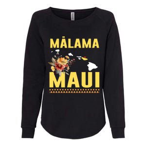 Malama Maui Malama Strong Hawaii Womens California Wash Sweatshirt