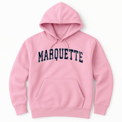 Marquette Michigan Mi Vintage Sports Hoodie
