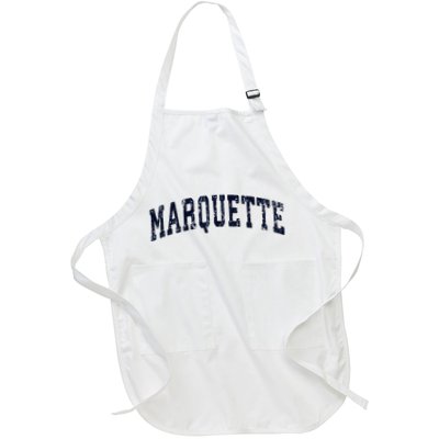 Marquette Michigan Mi Vintage Sports Apron