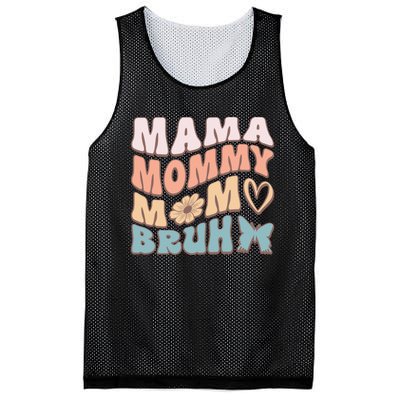 Mama Mommy Mom Bruh Mesh Reversible Basketball Jersey Tank