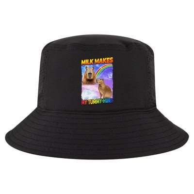 Milk Makes My Tummy Hurt Capybara Meme Culture Cool Comfort Performance Bucket Hat