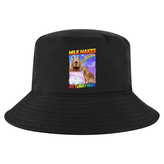 Milk Makes My Tummy Hurt Capybara Meme Culture Cool Comfort Performance Bucket Hat