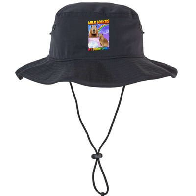 Milk Makes My Tummy Hurt Capybara Meme Culture Bucket Hat