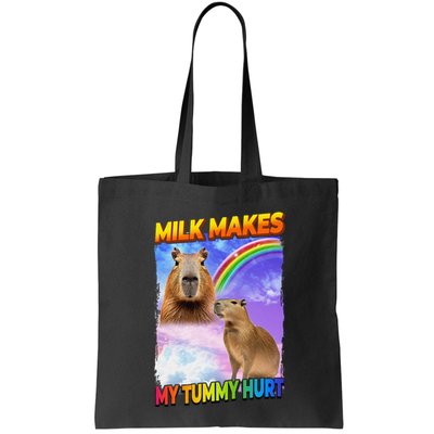 Milk Makes My Tummy Hurt Capybara Meme Culture Bag