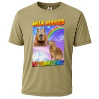 Milk Makes My Tummy Hurt Capybara Meme Culture Performance Shirt