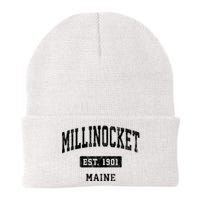 Millinocket Maine Me Vintage Sports Established Design Knit Cap Winter Beanie