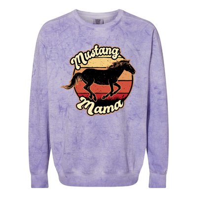 Mustang Mama Colorblast Crewneck Sweatshirt