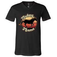 Mustang Mama V-Neck T-Shirt