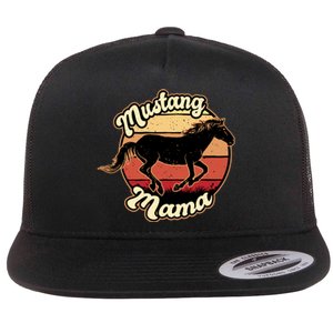 Mustang Mama Flat Bill Trucker Hat