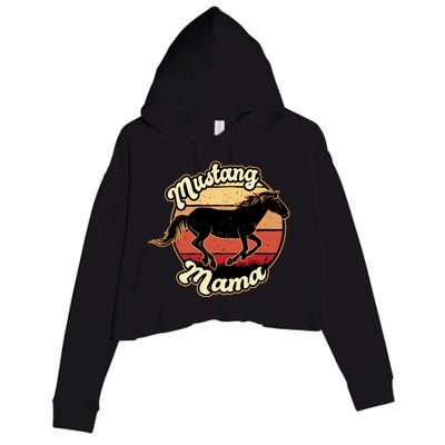 Mustang Mama Crop Fleece Hoodie