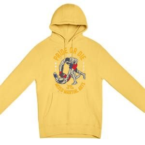 Mma Mixed Martial Art Gift Premium Pullover Hoodie