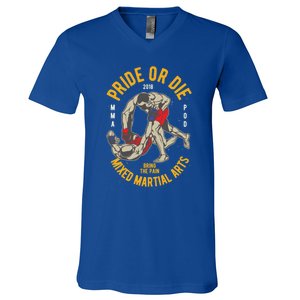 Mma Mixed Martial Art Gift V-Neck T-Shirt