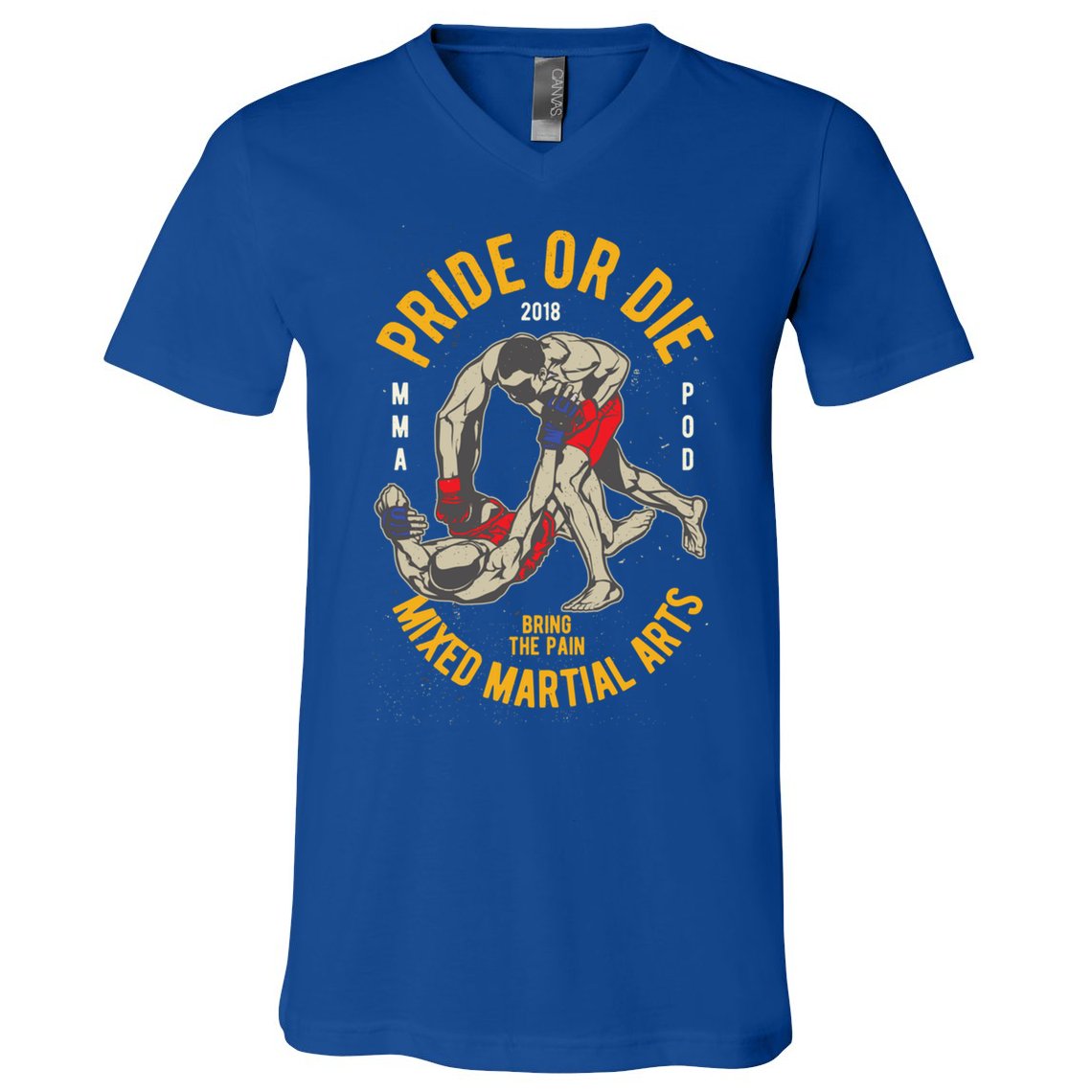 Mma Mixed Martial Art Gift V-Neck T-Shirt