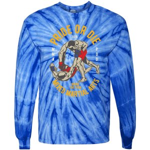 Mma Mixed Martial Art Gift Tie-Dye Long Sleeve Shirt