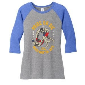 Mma Mixed Martial Art Gift Women's Tri-Blend 3/4-Sleeve Raglan Shirt