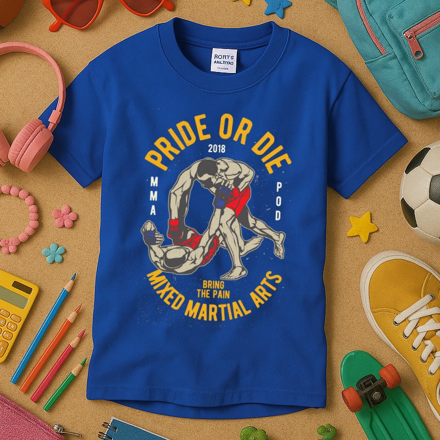 Mma Mixed Martial Art Gift Kids T-Shirt