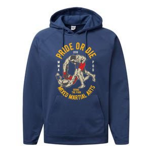 Mma Mixed Martial Art Gift Performance Fleece Hoodie