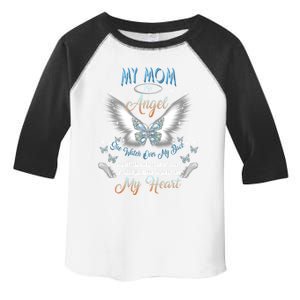 My Mom My Angel She Watch Over My Back Be Gone From My Heart Cool Gift Toddler Fine Jersey T-Shirt