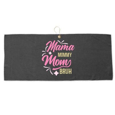 Mama Mommy Mom Bruh T Large Microfiber Waffle Golf Towel