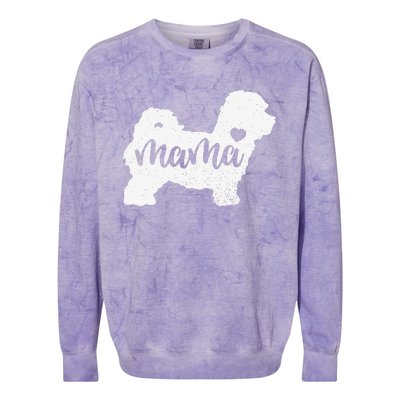 Maltipoo Mama Mom Dog Cute Mothers Day Gift Colorblast Crewneck Sweatshirt