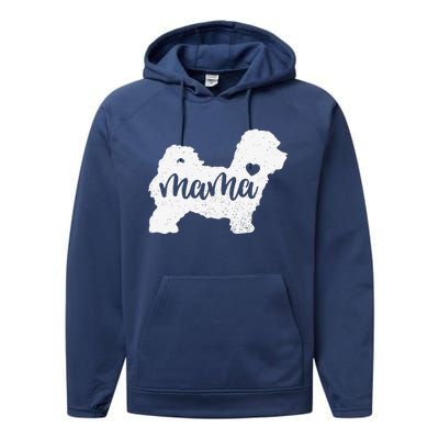 Maltipoo Mama Mom Dog Cute Mothers Day Gift Performance Fleece Hoodie