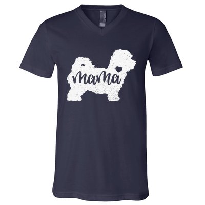 Maltipoo Mama Mom Dog Cute Mothers Day Gift V-Neck T-Shirt