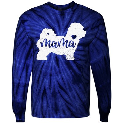 Maltipoo Mama Mom Dog Cute Mothers Day Gift Tie-Dye Long Sleeve Shirt