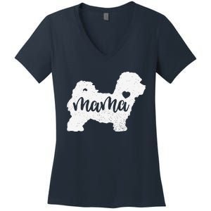 Maltipoo Mama Mom Dog Cute Mothers Day Gift Women's V-Neck T-Shirt