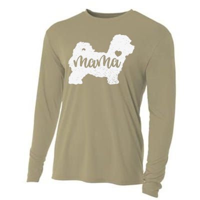 Maltipoo Mama Mom Dog Cute Mothers Day Gift Cooling Performance Long Sleeve Crew