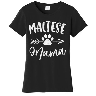 Maltese Mama Maltese Lover Owner Gifts Dog Mom Women's T-Shirt