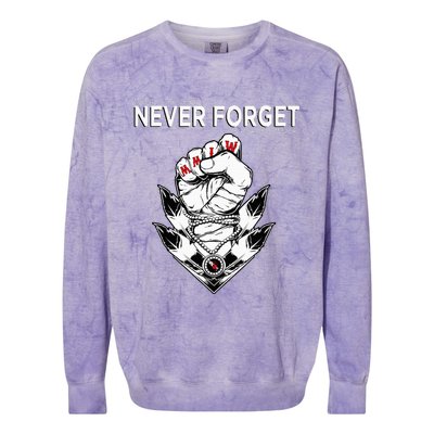 Mmiw Missing & Murdered Indigenous Women Native Clothing Colorblast Crewneck Sweatshirt