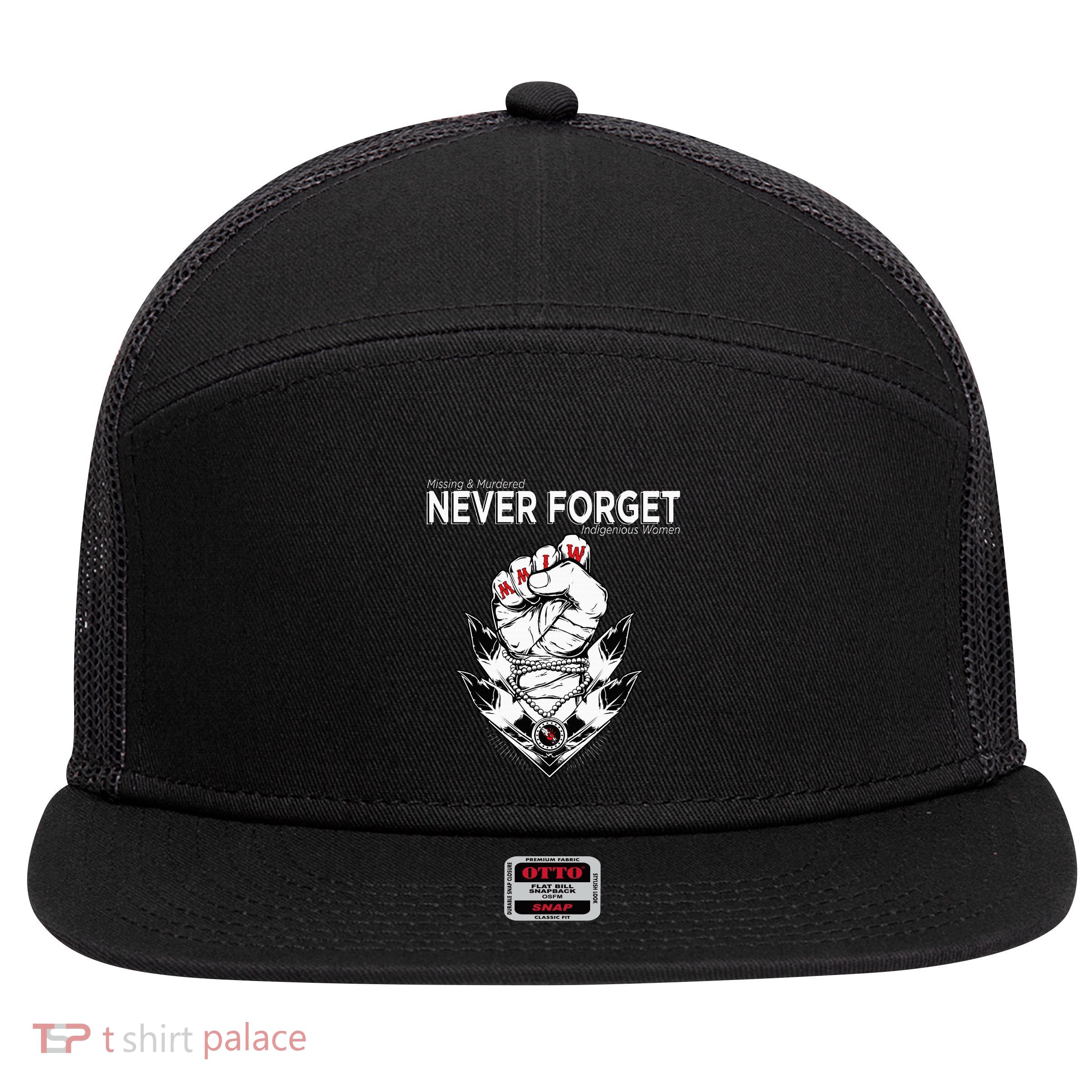Mmiw Missing & Murdered Indigenous Women Native Clothing 7 Panel Mesh Trucker Snapback Hat
